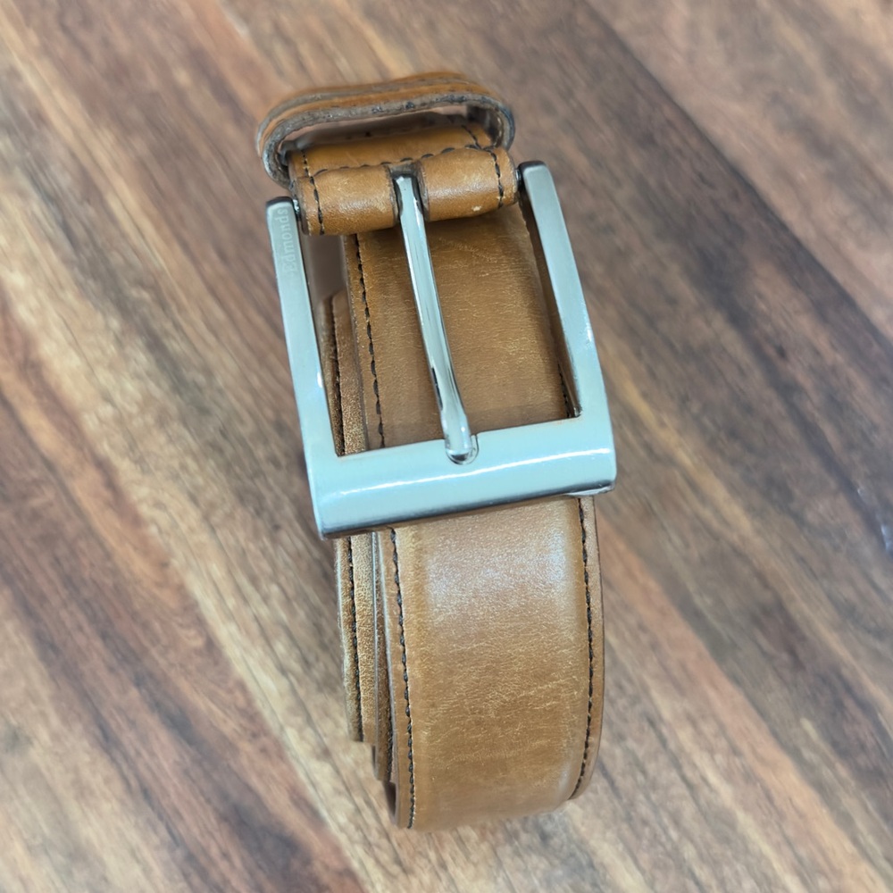 Allen Edmonds Brown Leather Wide Basic Dress Belt - image 3